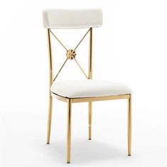 현대 쌓을 수 있는 크로스 백 웨딩 의자